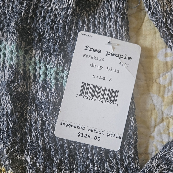 Free People "Life's A Beach" Long Knit Sweater - Picture 6 of 10